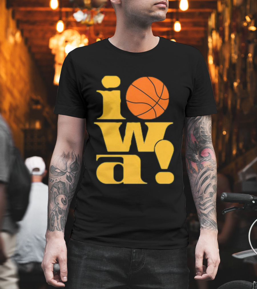 Old School Iowa Vintage Basketball T-Shirt