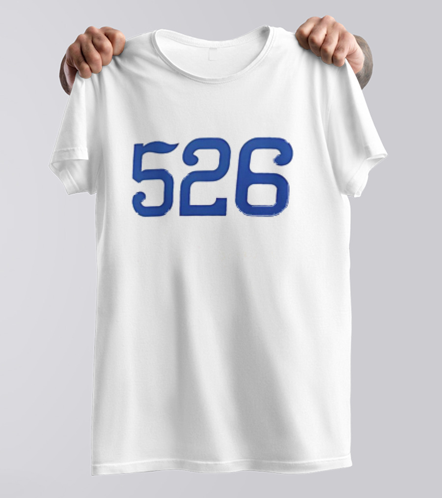 526 Lou Clinton Red Sox Blue Number T-Shirt