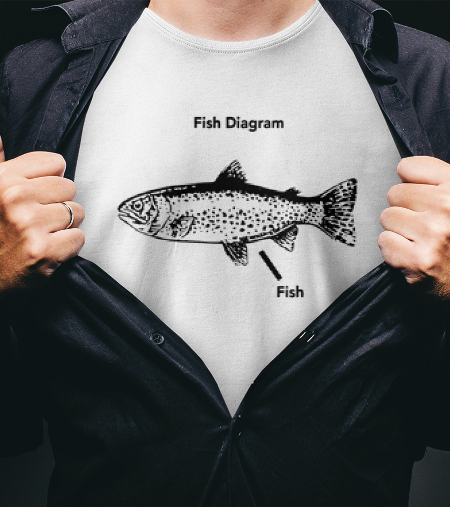 Fish Diagram Fish T-Shirt