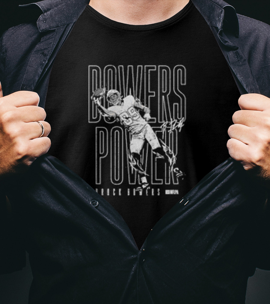 Brock Bowers Bowers Power Football Catch T-Shirt