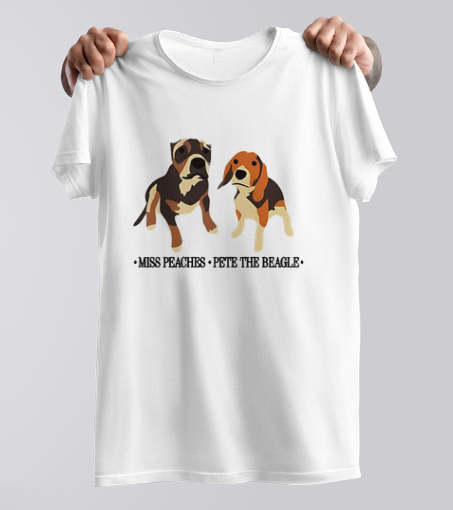 Miss Peaches And Pete The Beagle Duo T-Shirt