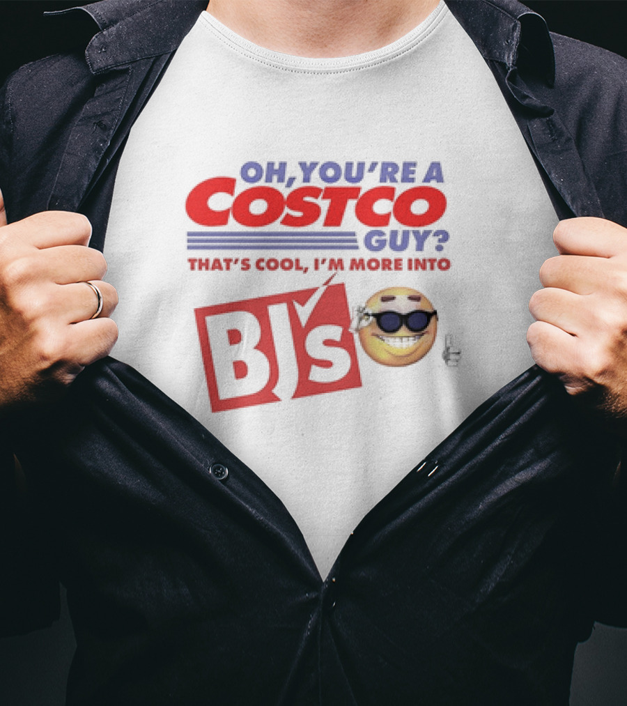 Oh You’re A Costco Guy That’s Cool I’m More Into BJ’s Smiling Emoji Sunglasses T-Shirt