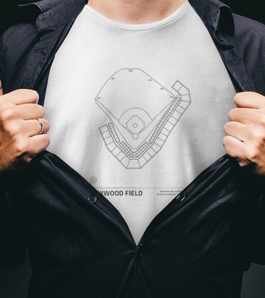 Rickwood Field Stadium Birmingham Alabama Est 1910 Diagram Layout T-Shirt
