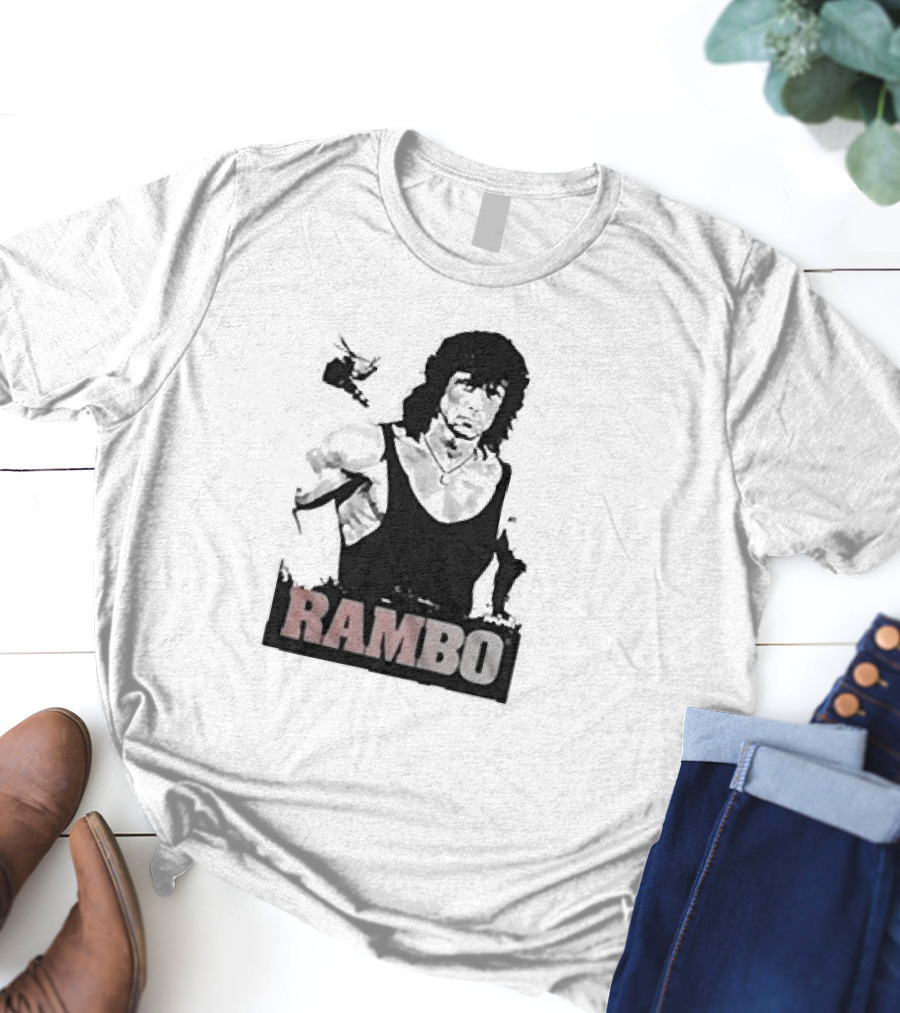Rambo First Blood Black Tank T-Shirt