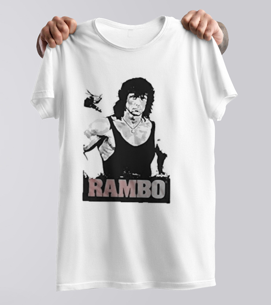 Rambo First Blood Black Tank T-Shirt