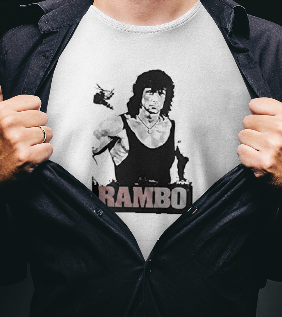 Rambo First Blood Black Tank T-Shirt