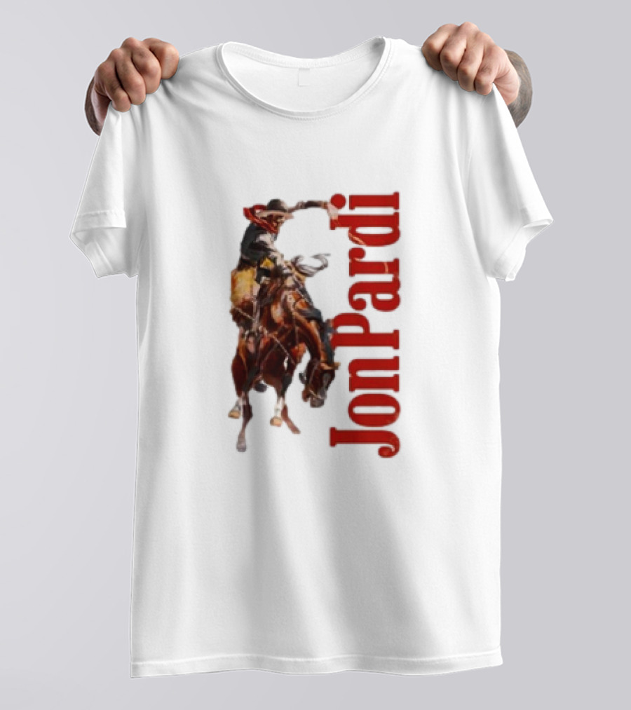 Jon Pardi Cowboy Riding Bronco Wild West T-Shirt