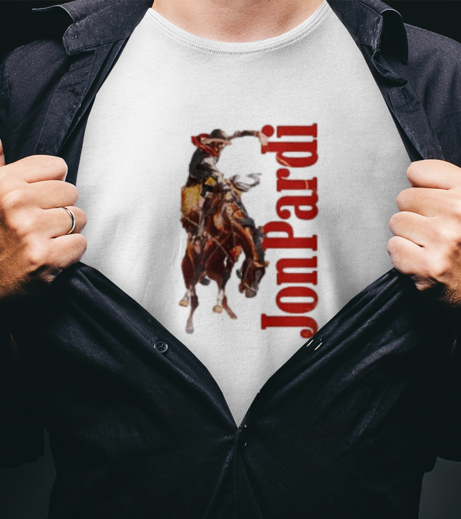 Jon Pardi Cowboy Riding Bronco Wild West T-Shirt