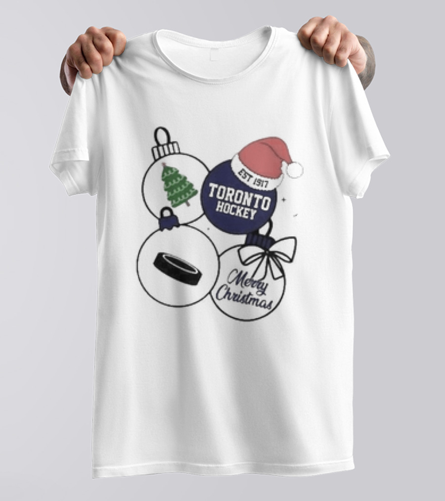 Merry Christmas Toronto Hockey Est 1917 T-Shirt