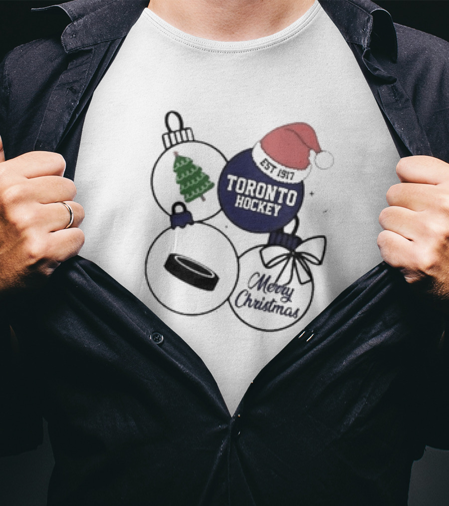 Merry Christmas Toronto Hockey Est 1917 T-Shirt