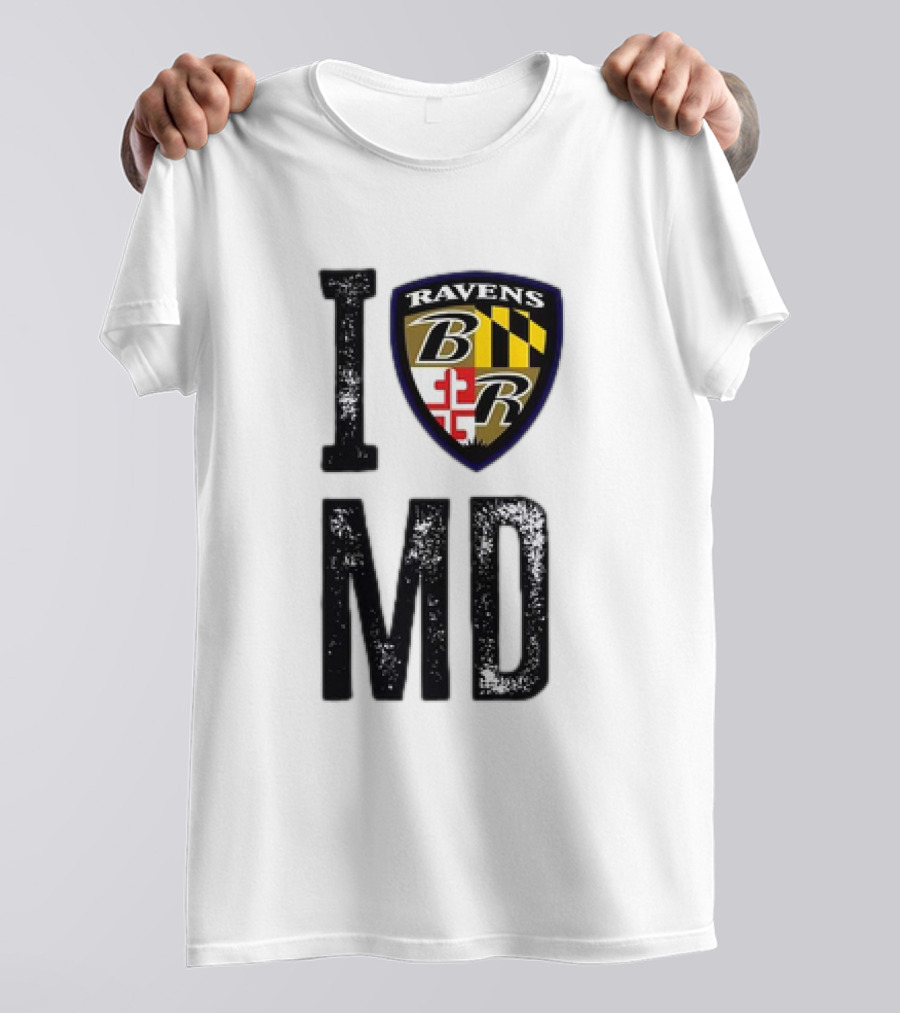 I Ravens Shield MD Baltimore Original T-Shirt