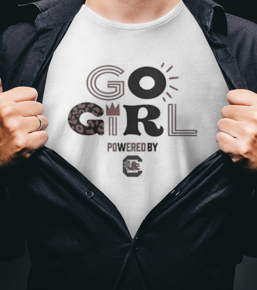 Go Girl Powered By South Carolina Gamecocks T-Shirt
