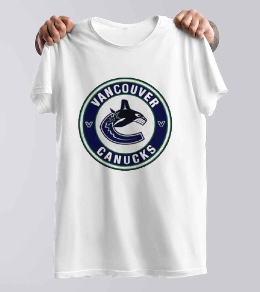 Vancouver Canucks Round Blue Orca T-Shirt