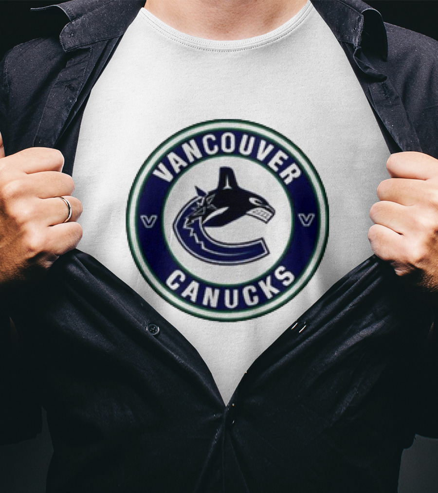 Vancouver Canucks Round Blue Orca T-Shirt