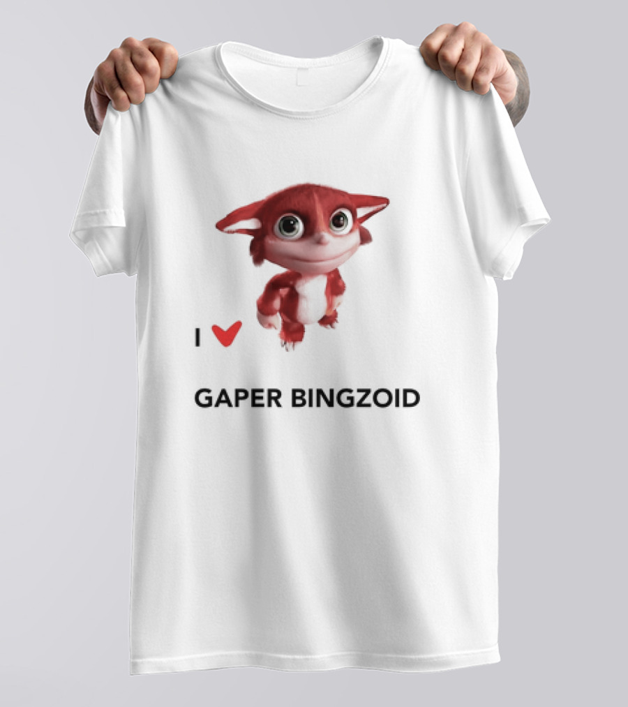 I Love Gaper Bingzoid Cute Red Creature T-Shirt