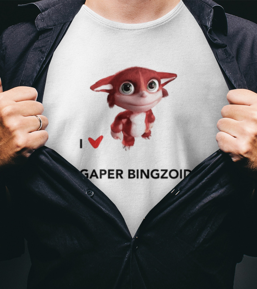 I Love Gaper Bingzoid Cute Red Creature T-Shirt