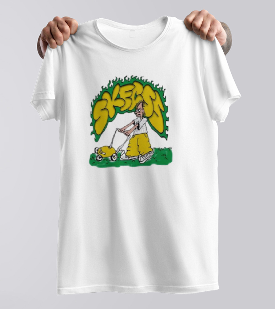 Skegss Lawn Mower Cartoon Graphic Classic T-Shirt
