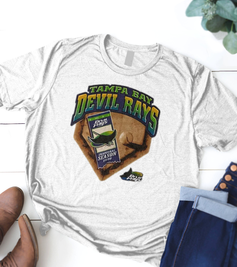 Tampa Bay Devil Rays Inaugural Season 1998 Vintage Major League Baseball Debut T-Shirt