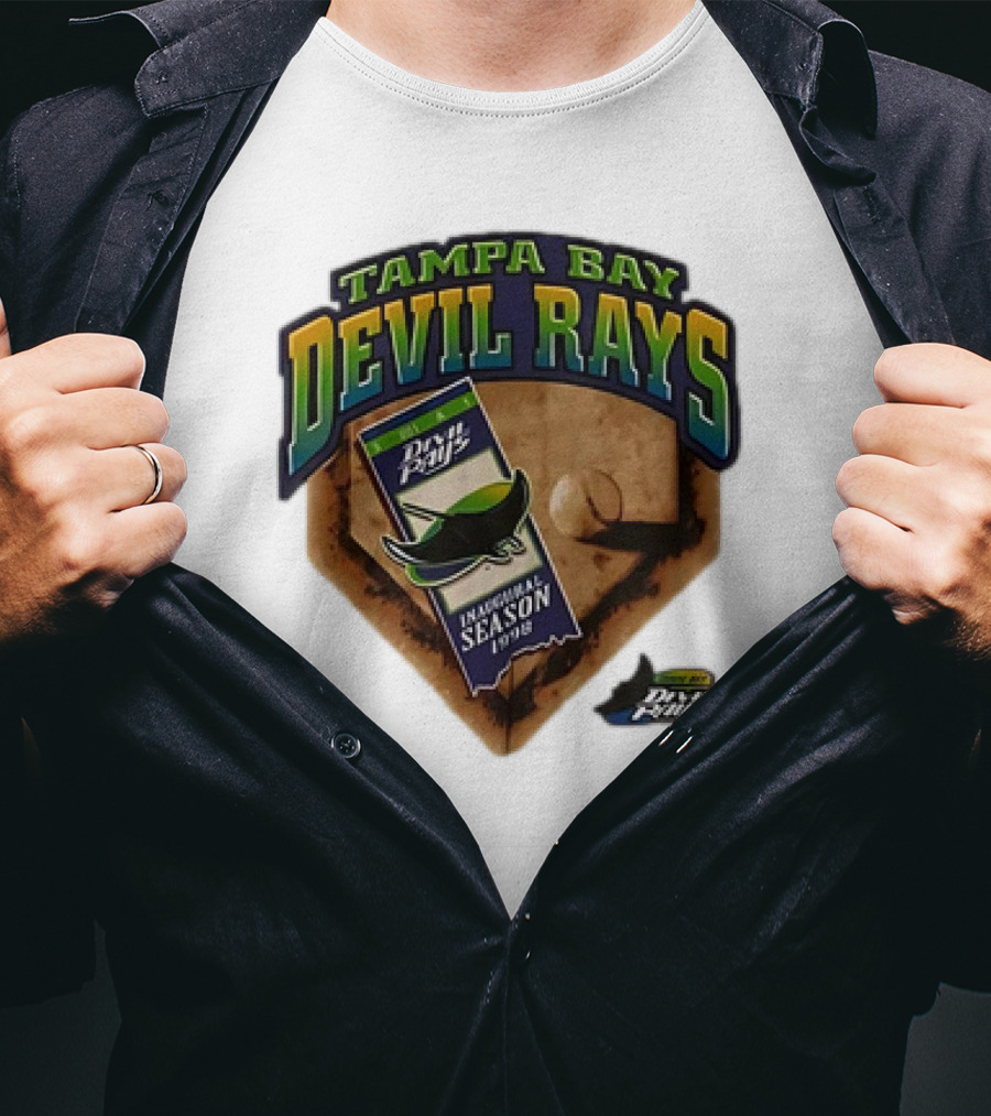 Tampa Bay Devil Rays Inaugural Season 1998 Vintage Major League Baseball Debut T-Shirt