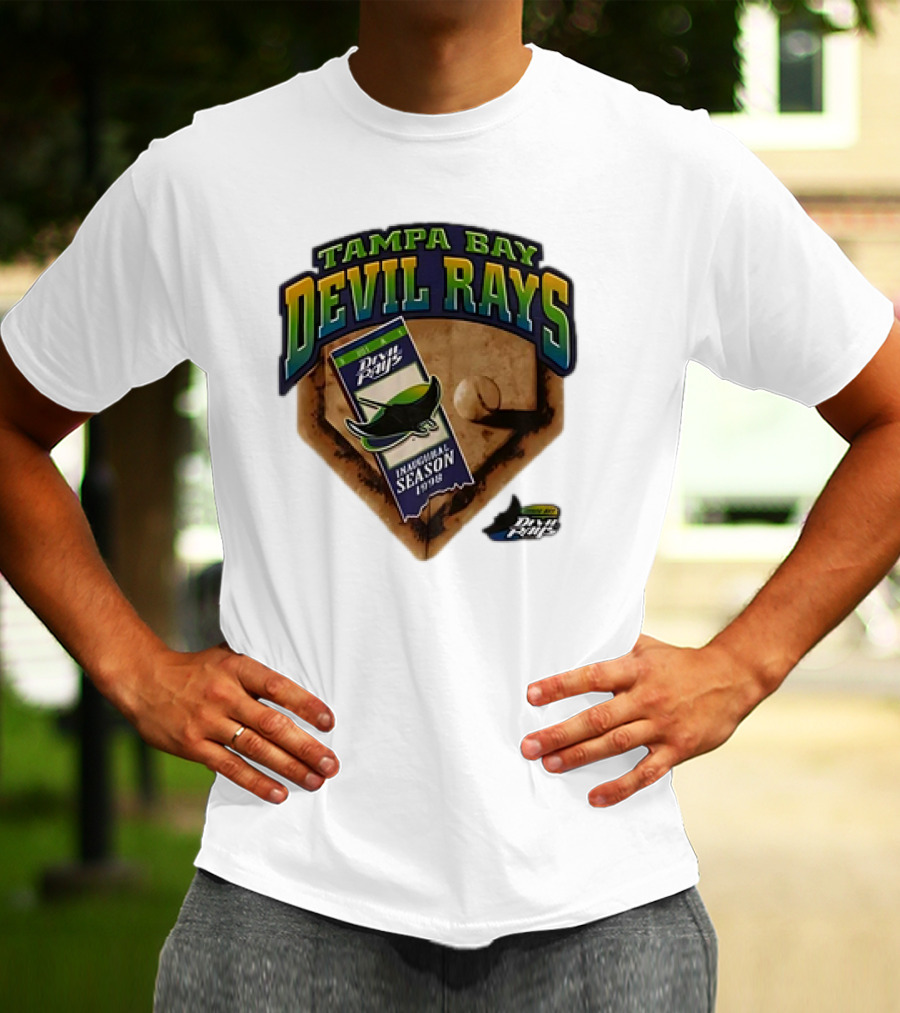 Tampa Bay Devil Rays Inaugural Season 1998 Vintage Major League Baseball Debut T-Shirt