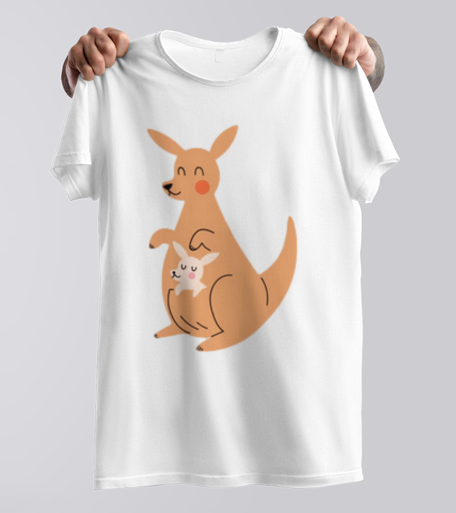 Mothers Day Kangaroos Cute Joey And Mum T-Shirt