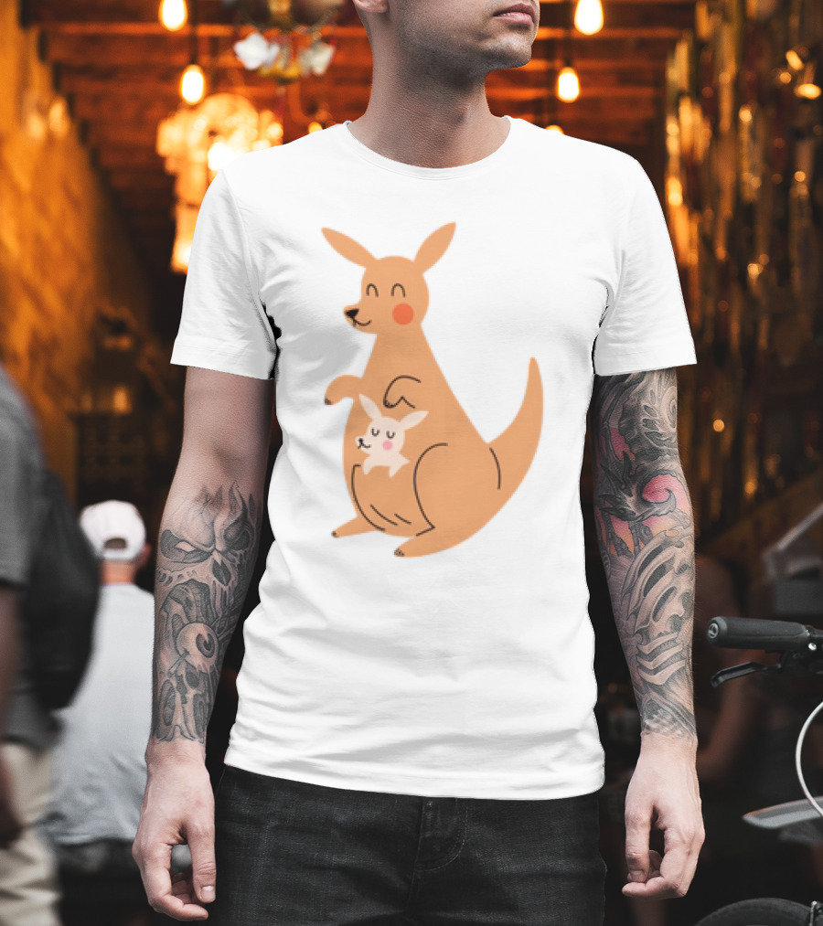 Mothers Day Kangaroos Cute Joey And Mum T-Shirt