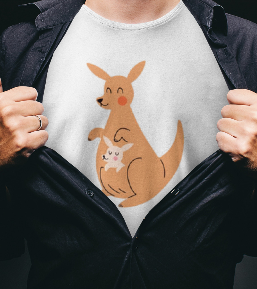 Mothers Day Kangaroos Cute Joey And Mum T-Shirt