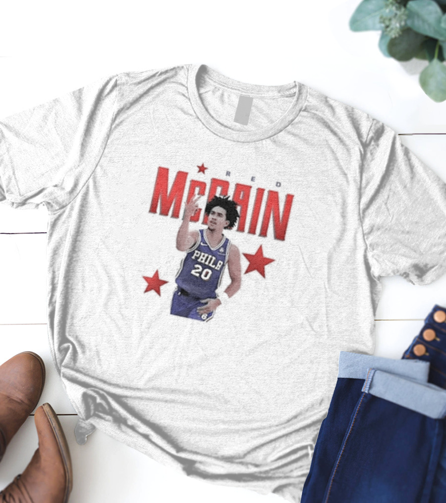 Jared McCain Philly 20 Red Stars Philadelphia Basketball T-Shirt