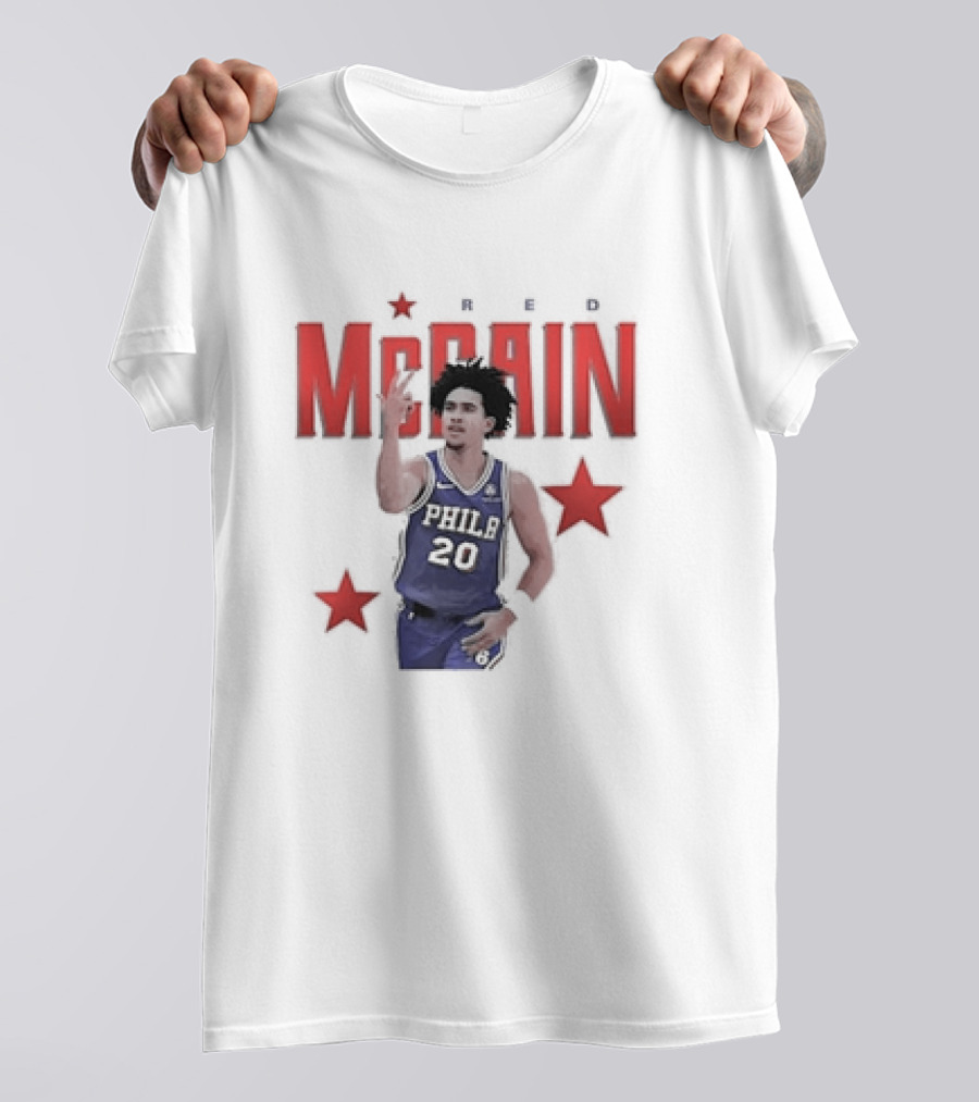 Jared McCain Philly 20 Red Stars Philadelphia Basketball T-Shirt
