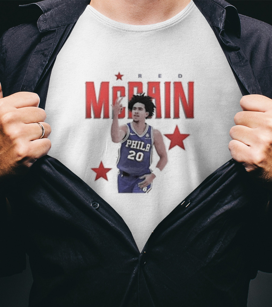 Jared McCain Philly 20 Red Stars Philadelphia Basketball T-Shirt