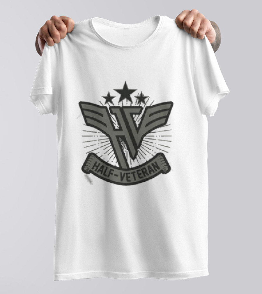 Kat Timpf Half Veteran Wings Stars Emblem HV Banner T-Shirt