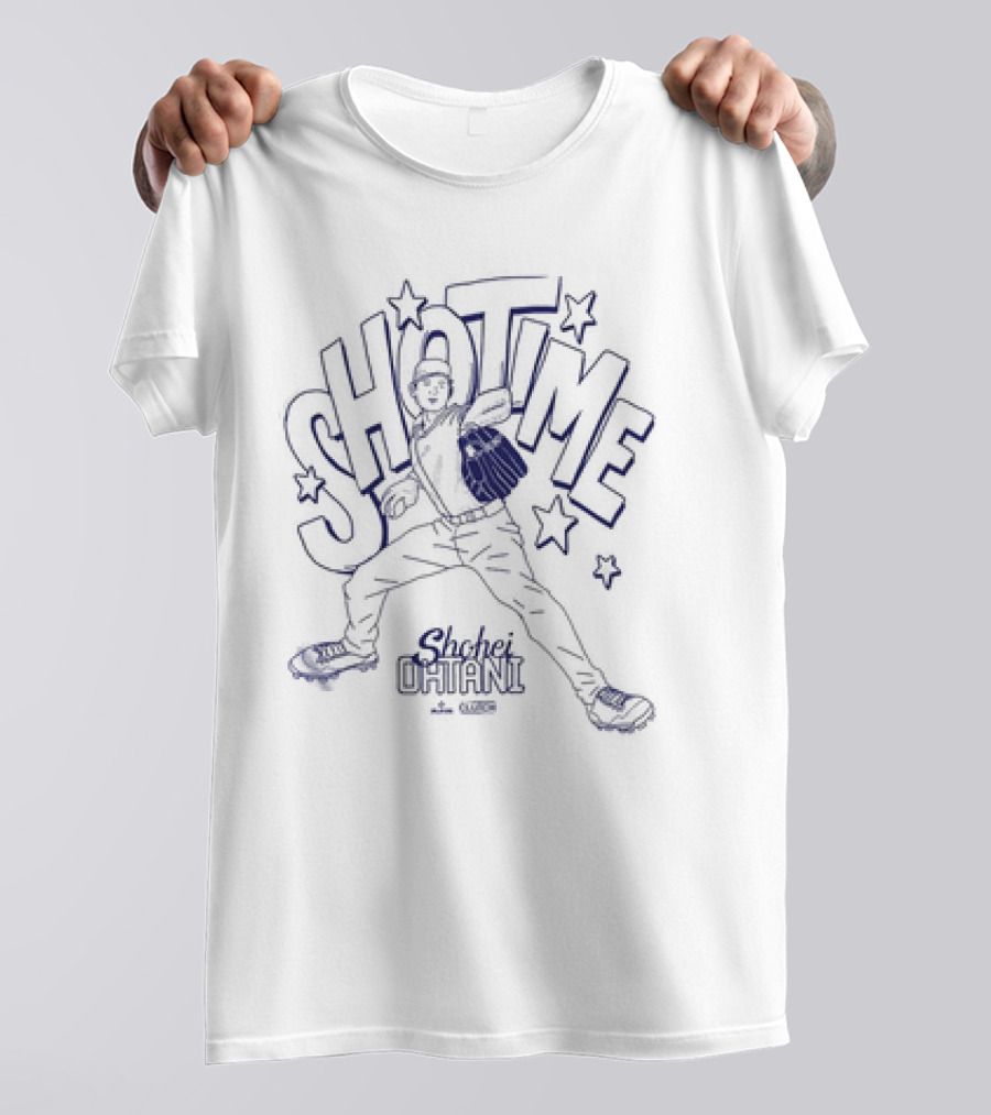 Showtime Shohei Ohtani Baseball Pitching Star T-Shirt