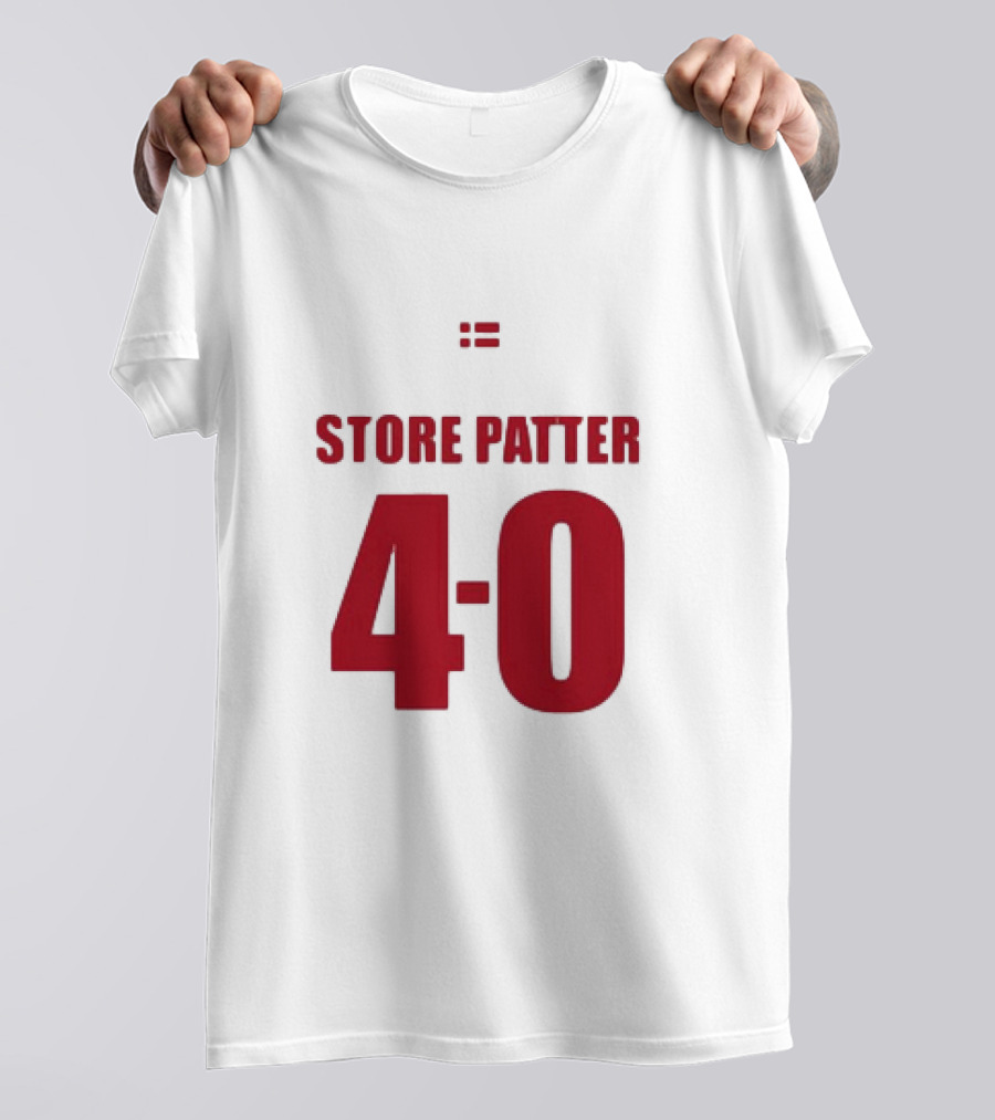 Suspekt Store Patter 4-0 Danish Flag T-Shirt