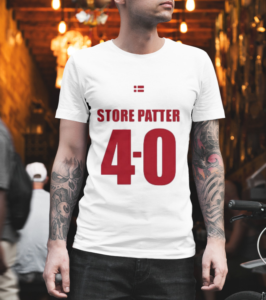 Suspekt Store Patter 4-0 Danish Flag T-Shirt