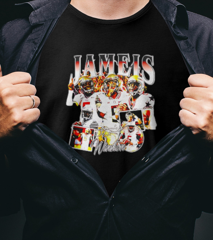 Jameis Winston Signature Football Vintage T-Shirt