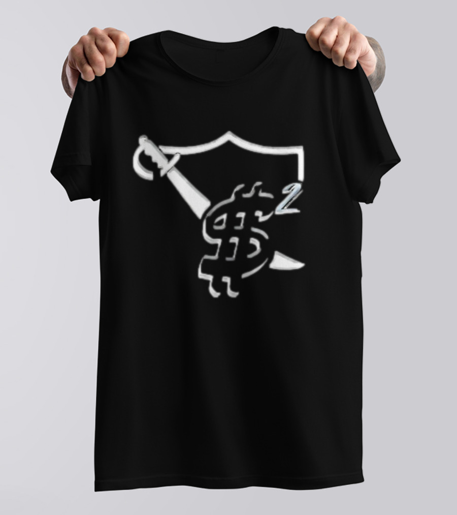 Las Vegas Raider Dollar Sword Shield T-Shirt