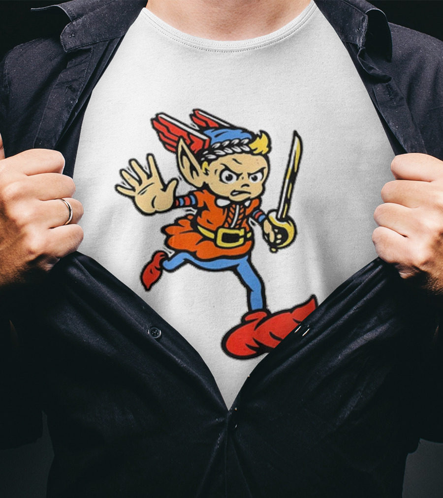 Cleveland Guardians Cartoon Baseball Mascot T-Shirt