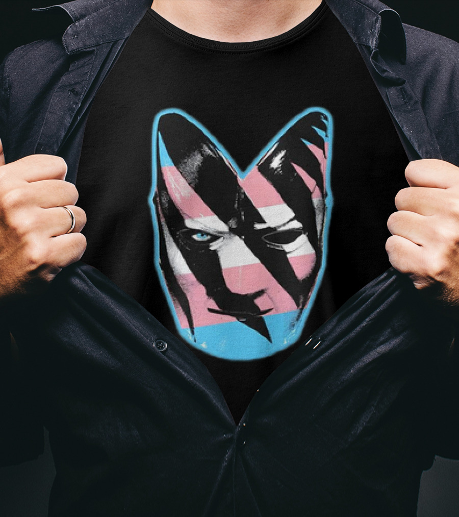 Mask That’s Gotta Be Trane WF Icon With Transgender Flag Colors T-Shirt