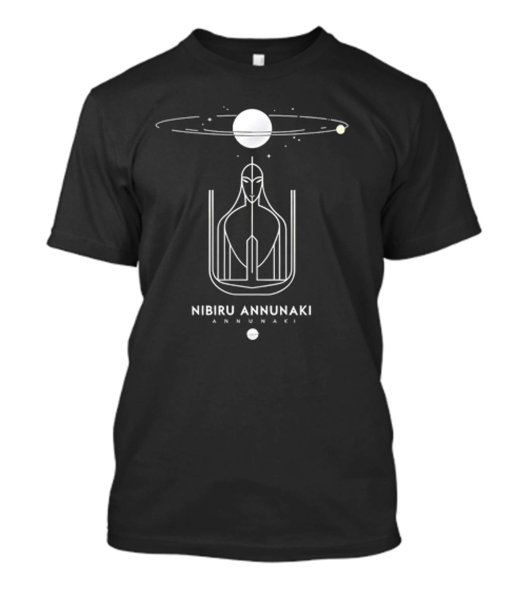 Nibiru Annunaki Cosmic Entity With Planetary Ring And Stars T-Shirt
