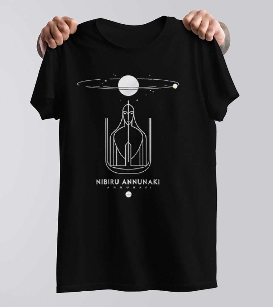 Nibiru Annunaki Cosmic Entity With Planetary Ring And Stars T-Shirt