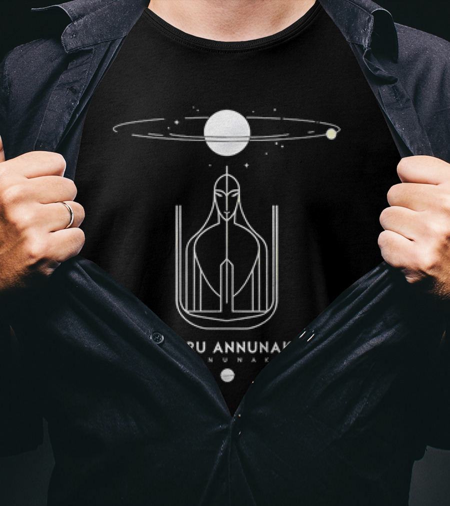 Nibiru Annunaki Cosmic Entity With Planetary Ring And Stars T-Shirt