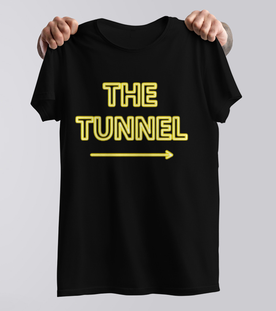 THE TUNNEL Arrow Neon Text T-Shirt