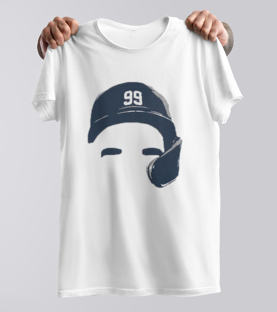 Aaron Judge New York Yankees Number 99 Blank Face Baseball Cap T-Shirt