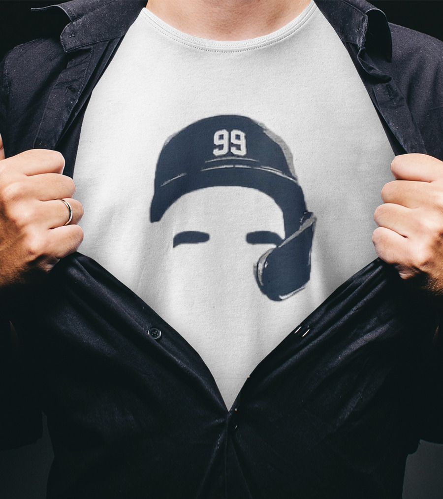 Aaron Judge New York Yankees Number 99 Blank Face Baseball Cap T-Shirt