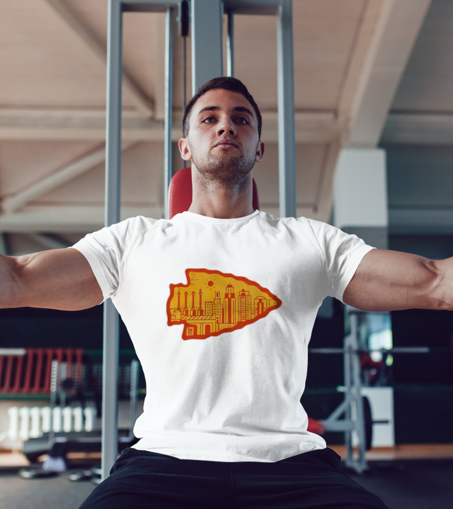 Arrowhead KC Kansas City Skyline T-Shirt