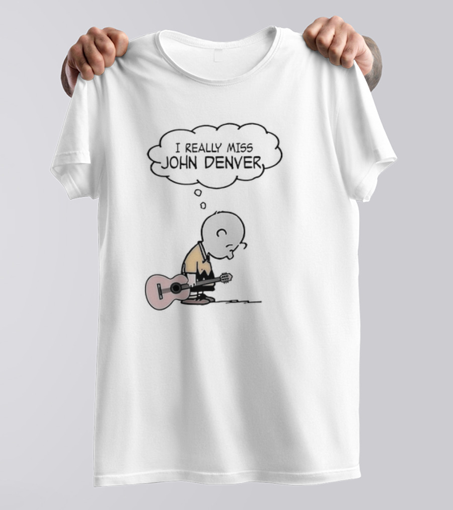 Charlie Brown I Really Miss John Denver Peanuts Comic T-Shirt