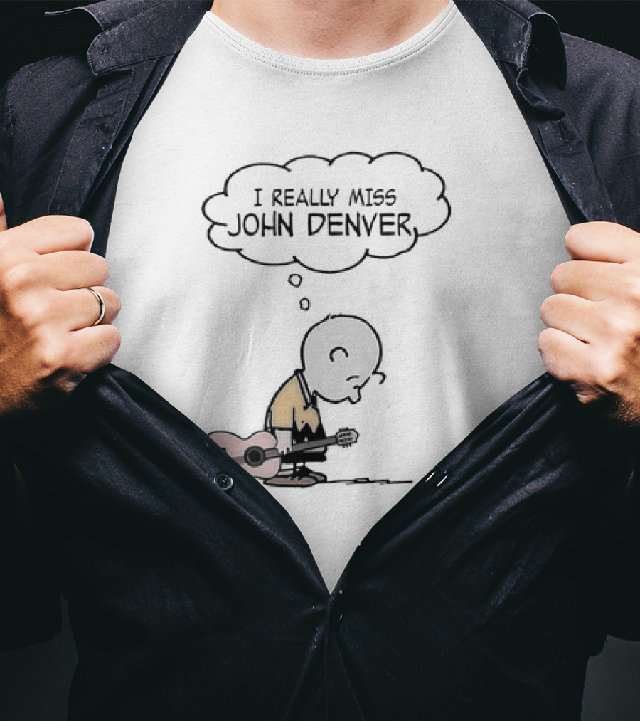 Charlie Brown I Really Miss John Denver Peanuts Comic T-Shirt