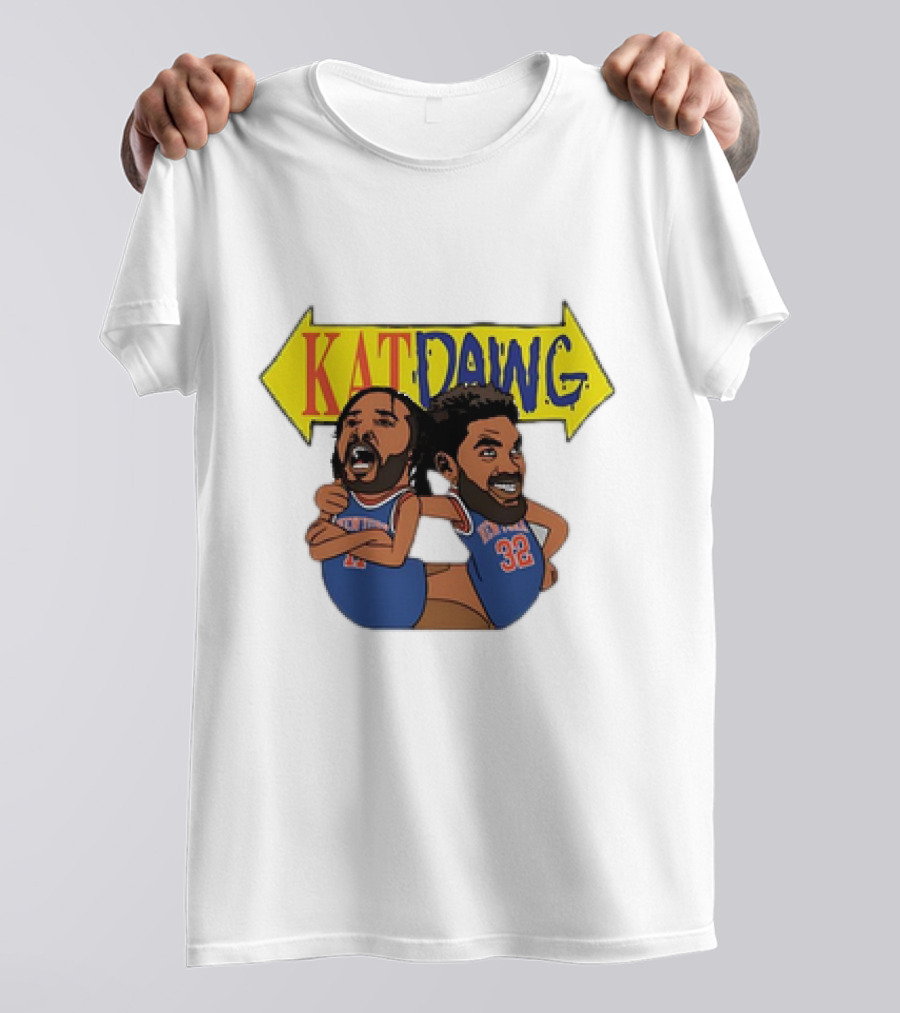 Kat Dawg Jalen Brunson Karl-Anthony Basketball Cartoon Characters T-Shirt