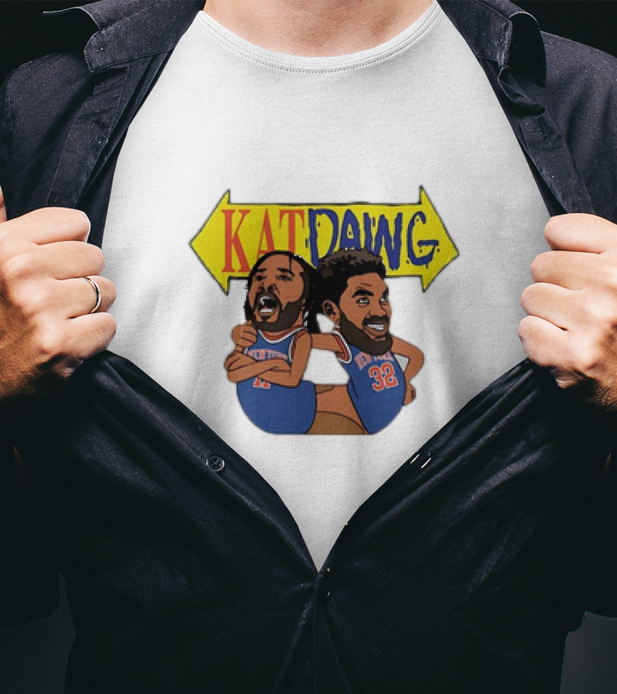 Kat Dawg Jalen Brunson Karl-Anthony Basketball Cartoon Characters T-Shirt