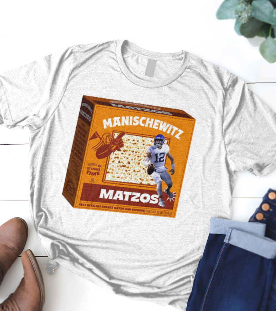 Manischewitz Matzos Jake Retzlaff Breaks Matzo And Records BYU Cougars Matzo Crunch Football T-Shirt